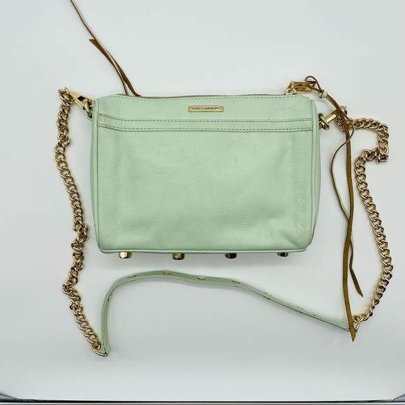 Rebecca Minkoff Mini M.A.C. crossbody bag in mint green - Picture 2 of 10